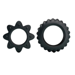 Набор из 2 ребристых эрекционных колец 4,5см и 4,8см Baile Ring Flowering BI-210154