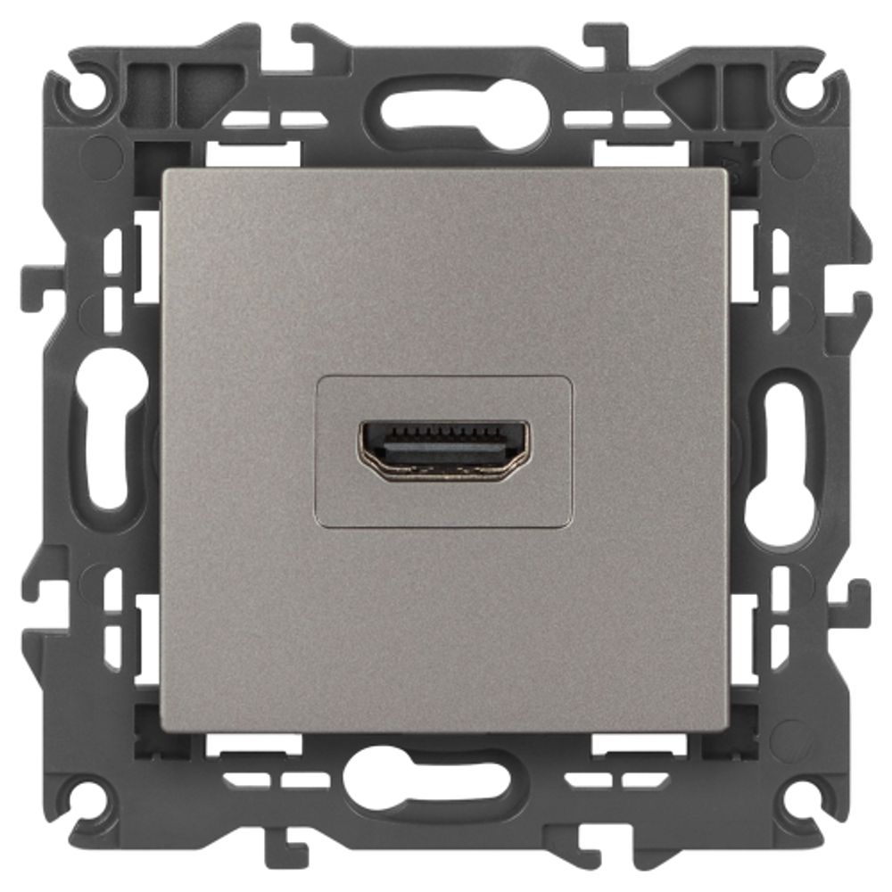 Розетка ЭРА Elegance 14-3114-16 HDMI титан | Эра Elegance