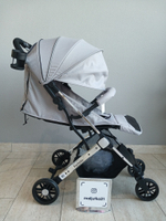 Kоляска детская прогулочная Farfello Comfy Go Comfort (Shiny Grey Chrome/Блестящий серый CG-105)