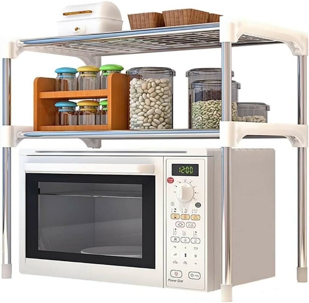 Полка кухонная для микроволновой печи LettBrin, 57 см х 30 см х 48 см Rack