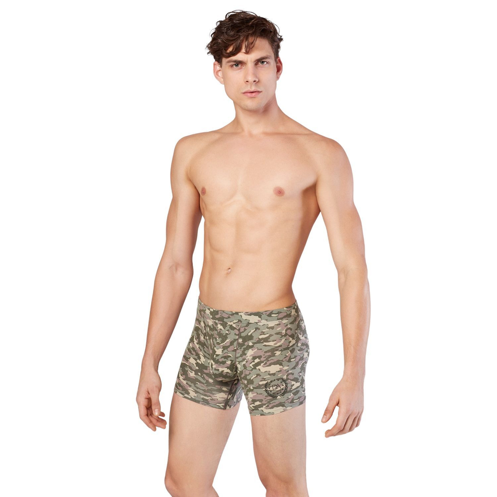 Мужские облегающие камуфляжные трусы-боксеры Doreanse Camouflage (Размер: L) (Цвет: зеленый камуфляж)