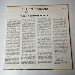 Винтажная виниловая пластинка LP The J.J. Johnson Quintet, J. J. In Person (Japan 1976) (No Obi)