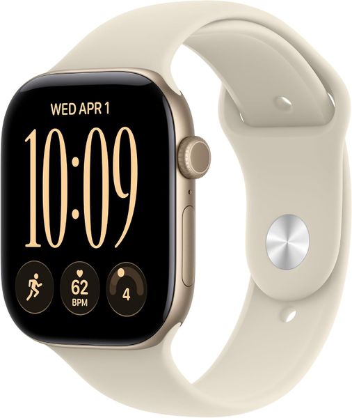 Умные часы Apple Watch Series 12 46 мм Light Gold Aluminum Case with Sport Band (M/L) Песочный | Sand