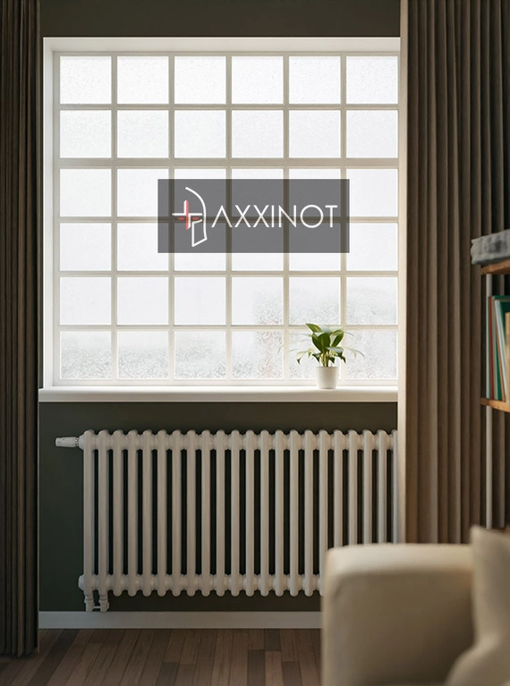 Axxinot Sentir 2080 - двухтрубный трубчатый радиатор высотой 800 мм, нижнее подключение с термовентилем
