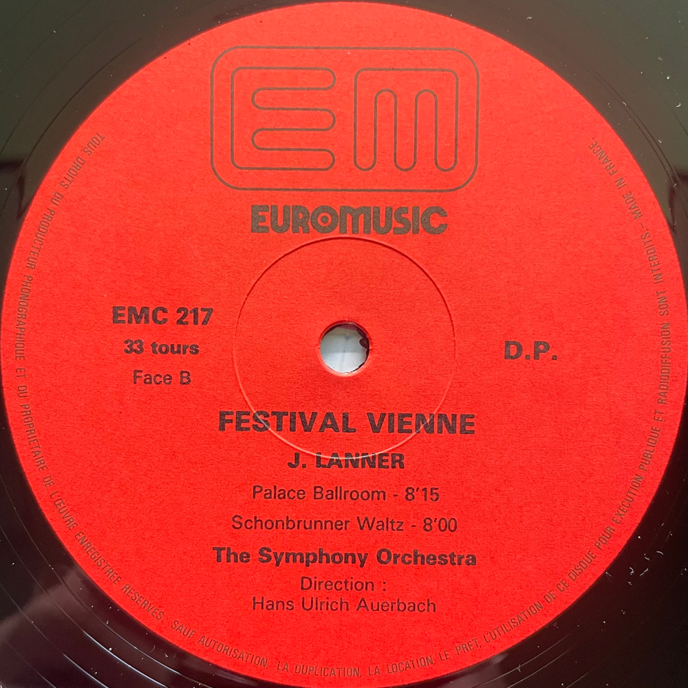 Festival Vienne - Johann Strauss, Hans Ulrich Auerbach ‎(Франция)