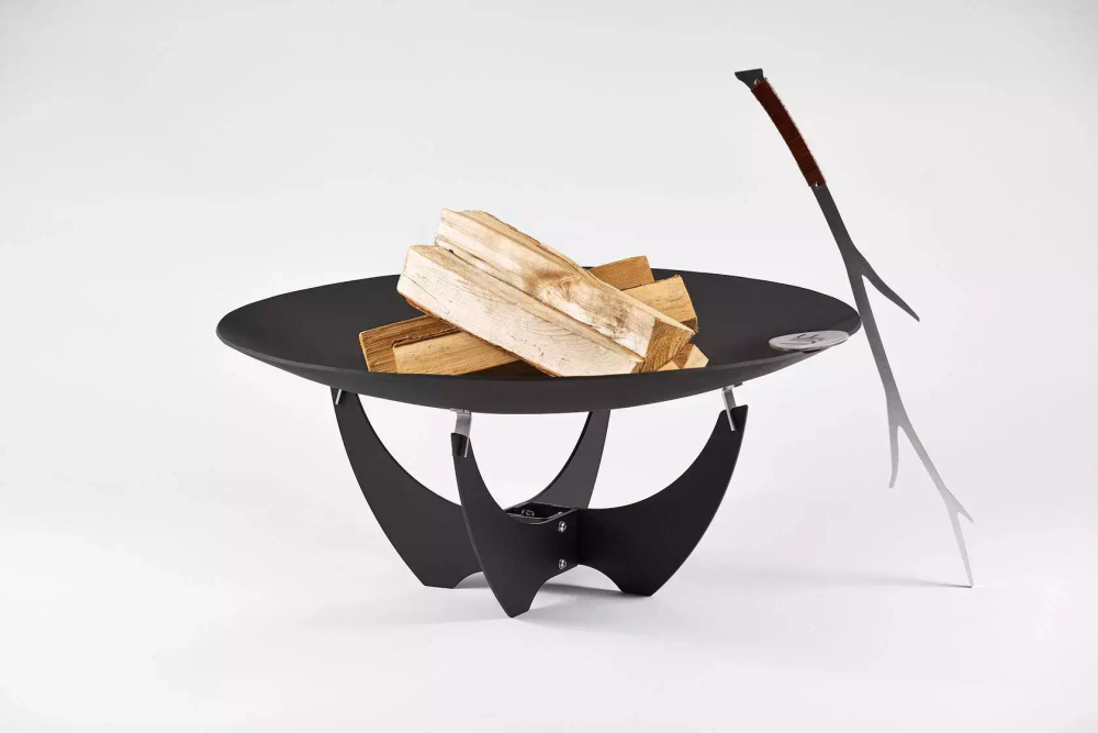 Чаша для костра с основанием Up!Flame STEEL CUP 650 PREMIER black