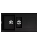 Кухонная мойка Kuppersberg MODENA 1,5B2D BLACK METALLIC фото 