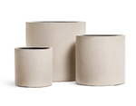 Кашпо TREEZ Effectory Beton Цилиндр Белый песок в-40 см, д-41 см 41.3320-02-028-BE-41