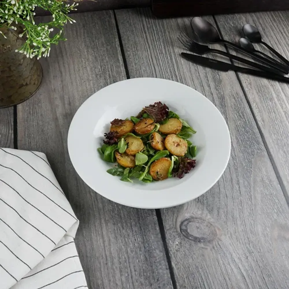 Тарелка глубокая 200 мл d 23 см h3,5 см белая фарфор Glory Eco P.L. Proff Cuisine [4]
