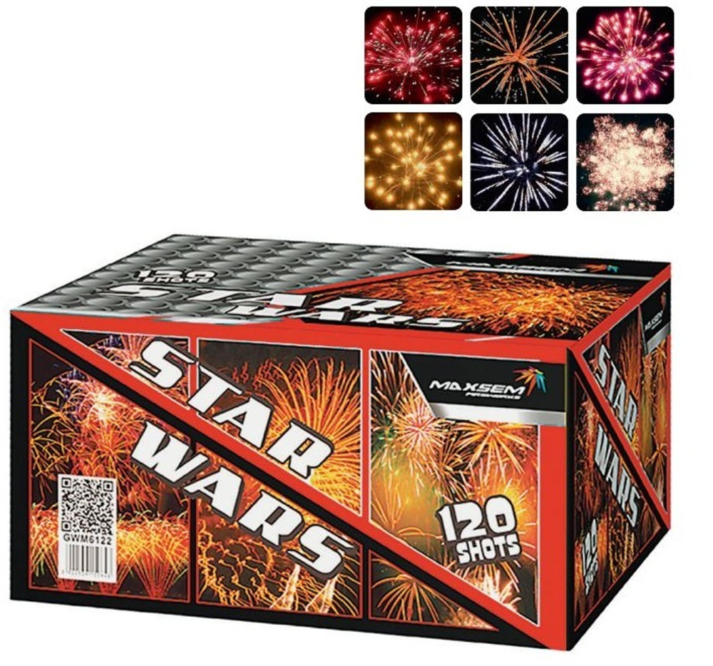 Батарея салютов "Star Wars" GWM6122 120 залпов * 1.2"