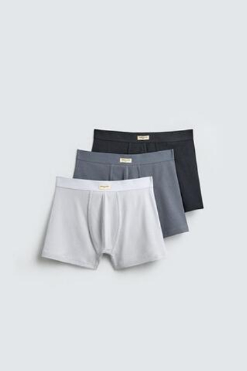 ZARA НАБОР ИЗ ТРЕХ ТРУСОВ-БОКСЕРОВ SOFT, РАЗНОЦВЕТНЫЙ