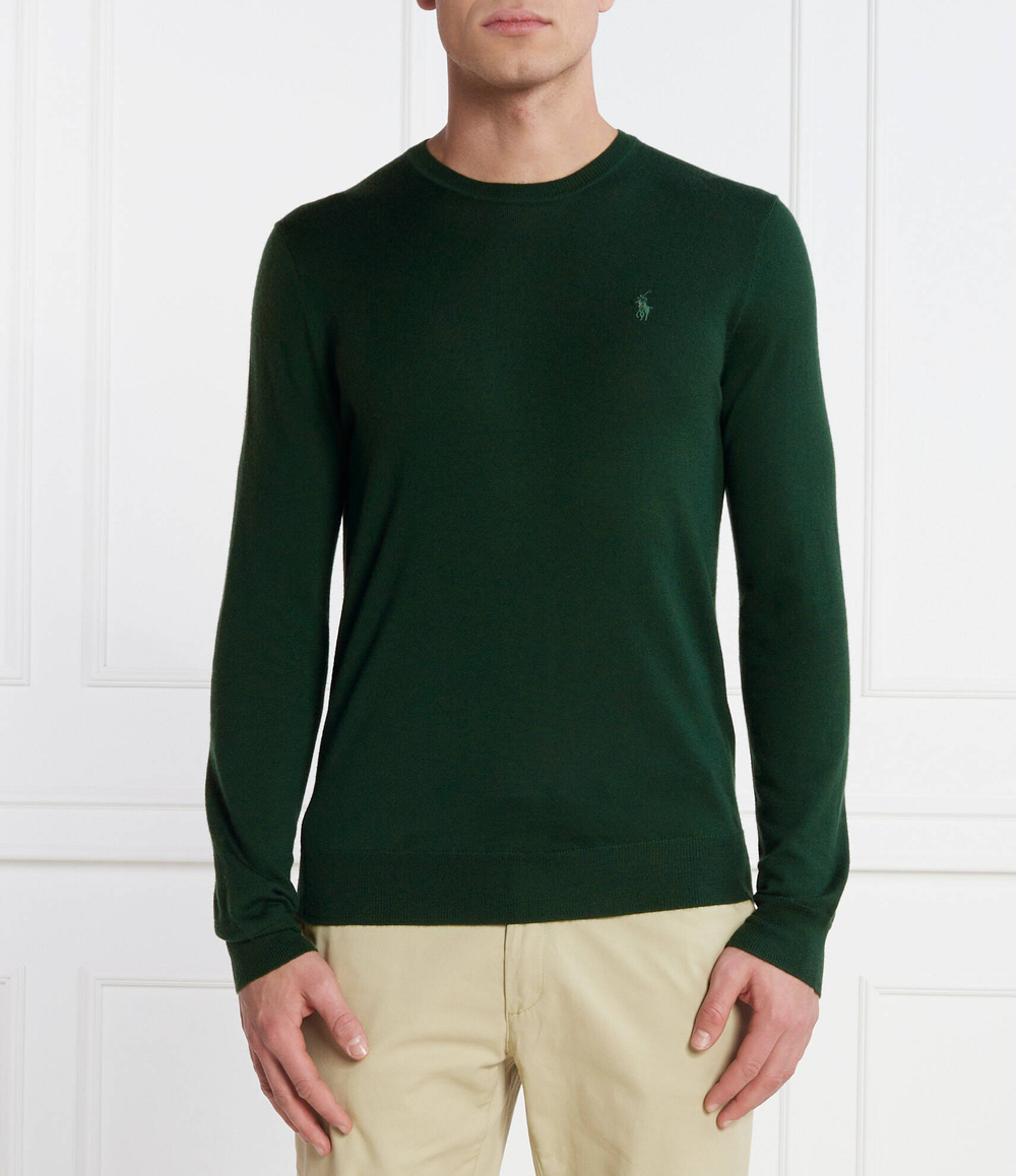 Хлопковый свитер POLO RALPH LAUREN - зеленый(710876846)