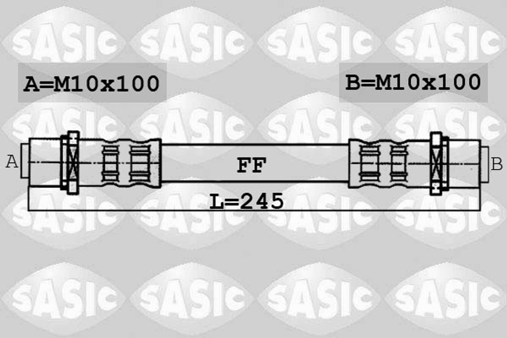 SASIC - 6606045-SAS - Brake Hose
