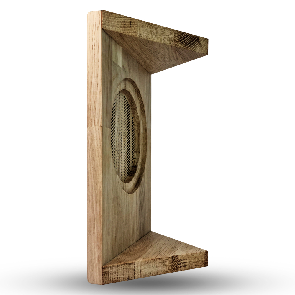 Дубовая сетка для динамика SW 525 White - Wood CORNER (прямоугольная угловаяя)