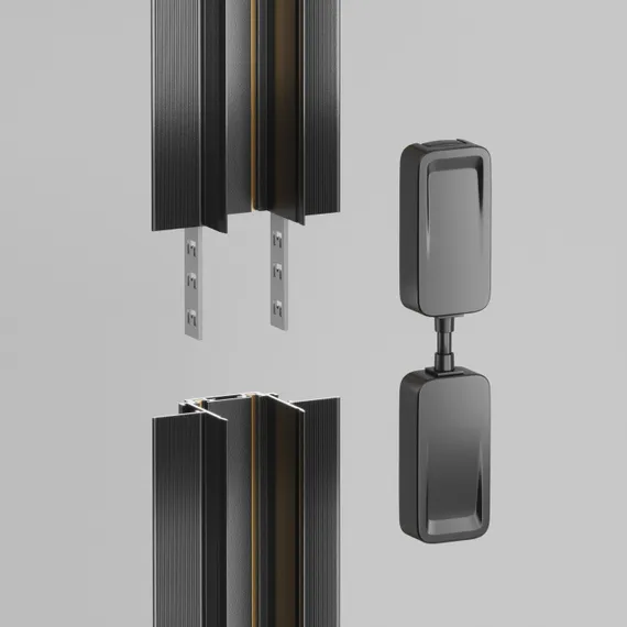 Прямой коннектор питания Accessories for tracks Radity TRA084C-B-12 Maytoni
