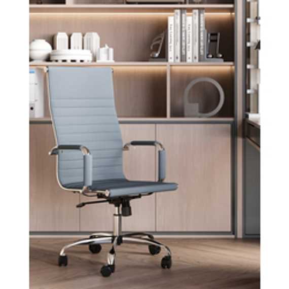 Кресло руководителя TopChairs City серый