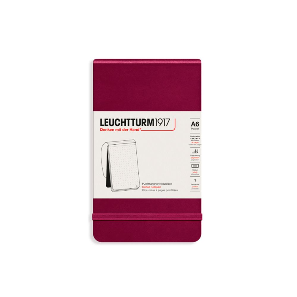 Блокнот Leuchtturm1917 Portrait Pocket A6 в точку с твердой обложкой (364413)