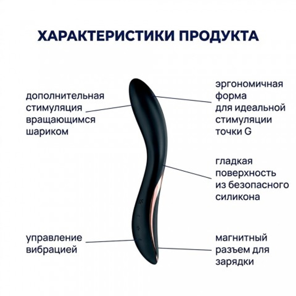 Вибратор точки G Rrrolling Explosion Satisfyer черный