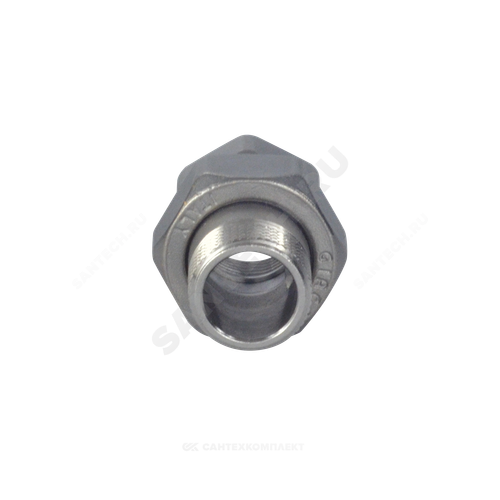 Соединитель латунь хром американка Ду 40 (1 1/2") прямой ВР/НР R18 Giacomini R18X017