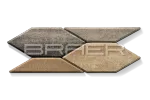 Тротуарная плитка Braer Карат, Color Mix Миндаль, 80 мм