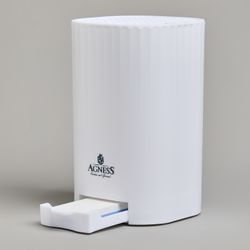 ПОДСТАВКА ДЛЯ НОЖЕЙ AGNESS С ТОЧИЛЬНЫМ КАМНЕМ 13,6*14,6*23 СМ