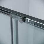 Душевая дверь Grossman Style 130 100.K33.05.130.21.00 профиль Черный матовый стекло прозрачное