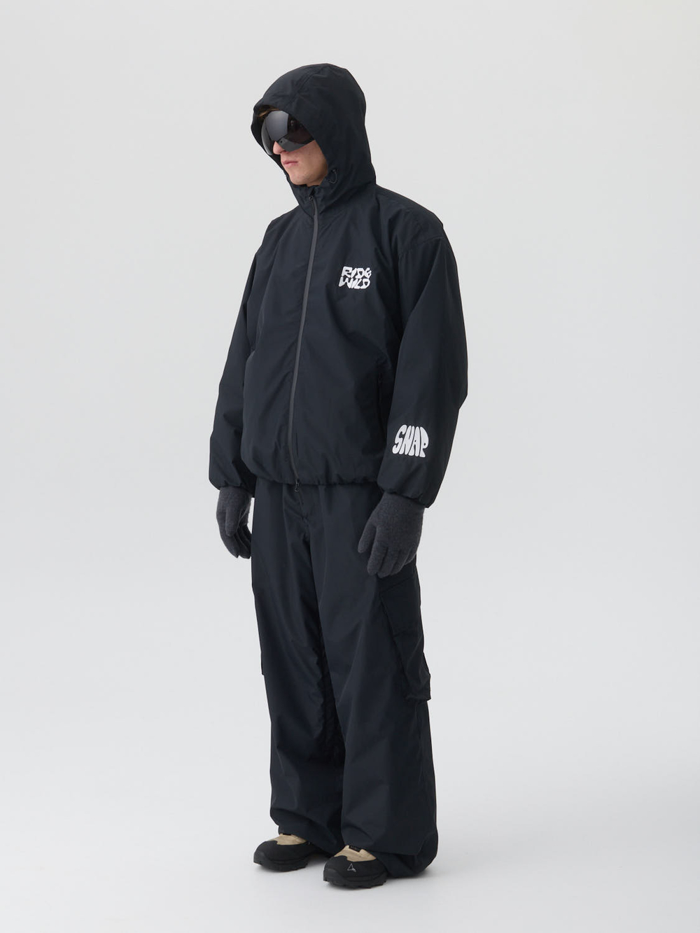 WILD x SNAP JACKET BLACK
