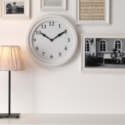 IKEA SÖNDRUM (ИКЕА СОНДРУМ) — Настенные часы, белые, 35 см, фото 2