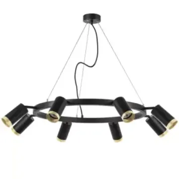 Люстра подвесная 8*GU10 LR01837840 черный/золото Rullo Lightstar