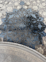 Ковер Zara Collection (200*280 см) - Ivore/Blue, орнамент/овал