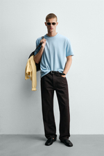 ФУТБОЛКА RELAXED FIT INTERLOCK /04 — ZARA