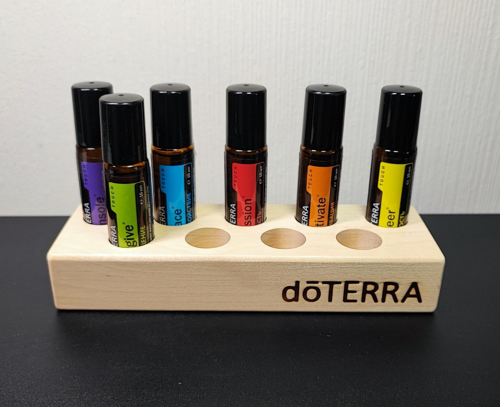 Набор масел «для эмоциональной терапии» в роллерах doTERRA Touch + подставка (Акция), 6x10 мл