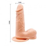Фаллоимитатор с вибрацией на пульте управления Barbara (14,5×3,1 см)