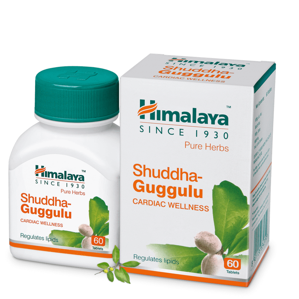 Таблетки Шуддха Гуггулу Himalaya Herbals Shuddha-Guggulu 60 таб.