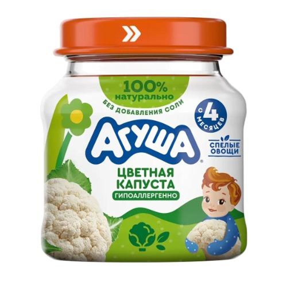 Агуша ПюреОв КапустаЦв 80г СБн 8Х