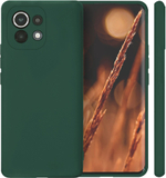 Мягкий Soft Touch чехол из силикона для XIAOMI MI 11 с бархатной подкладкой