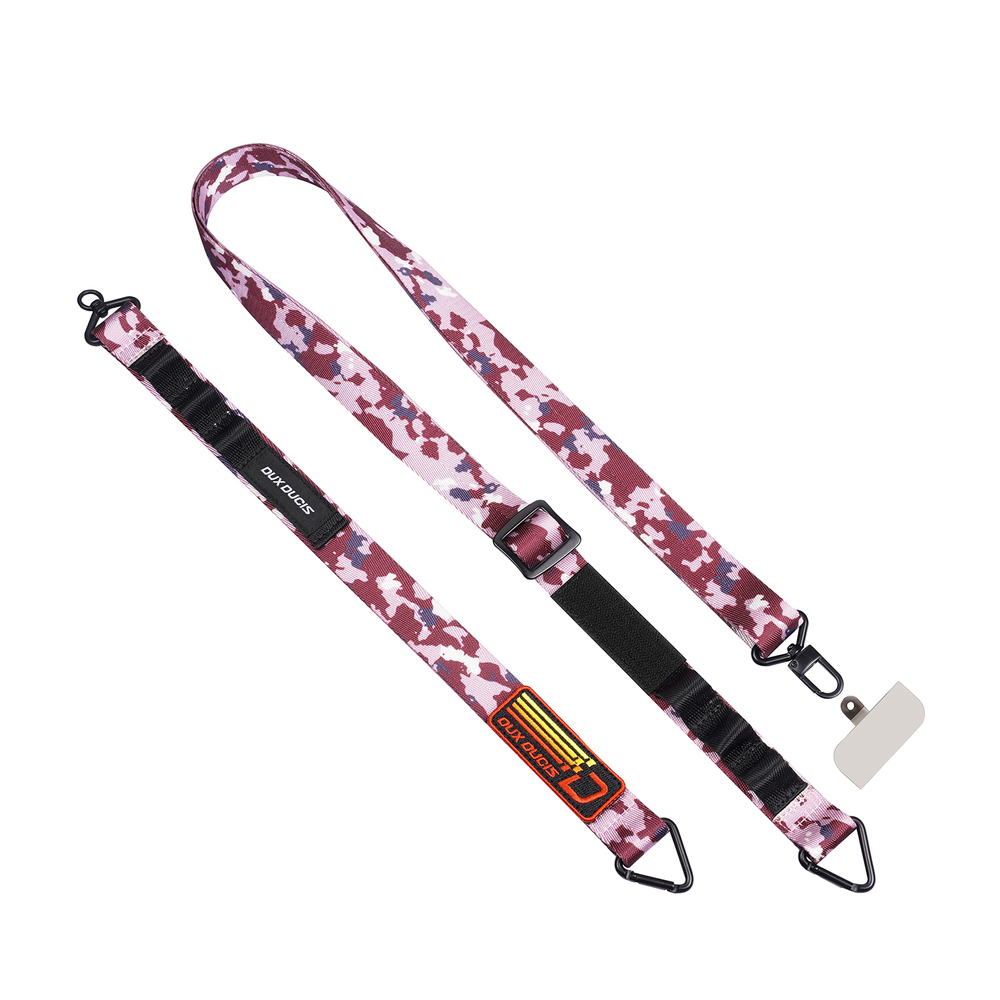 Многофункциональный ремешок 2в1 на телефон камуфляжно-розового цвета (Camo Pink) от Dux Ducis, серия OUTDOOR Series
