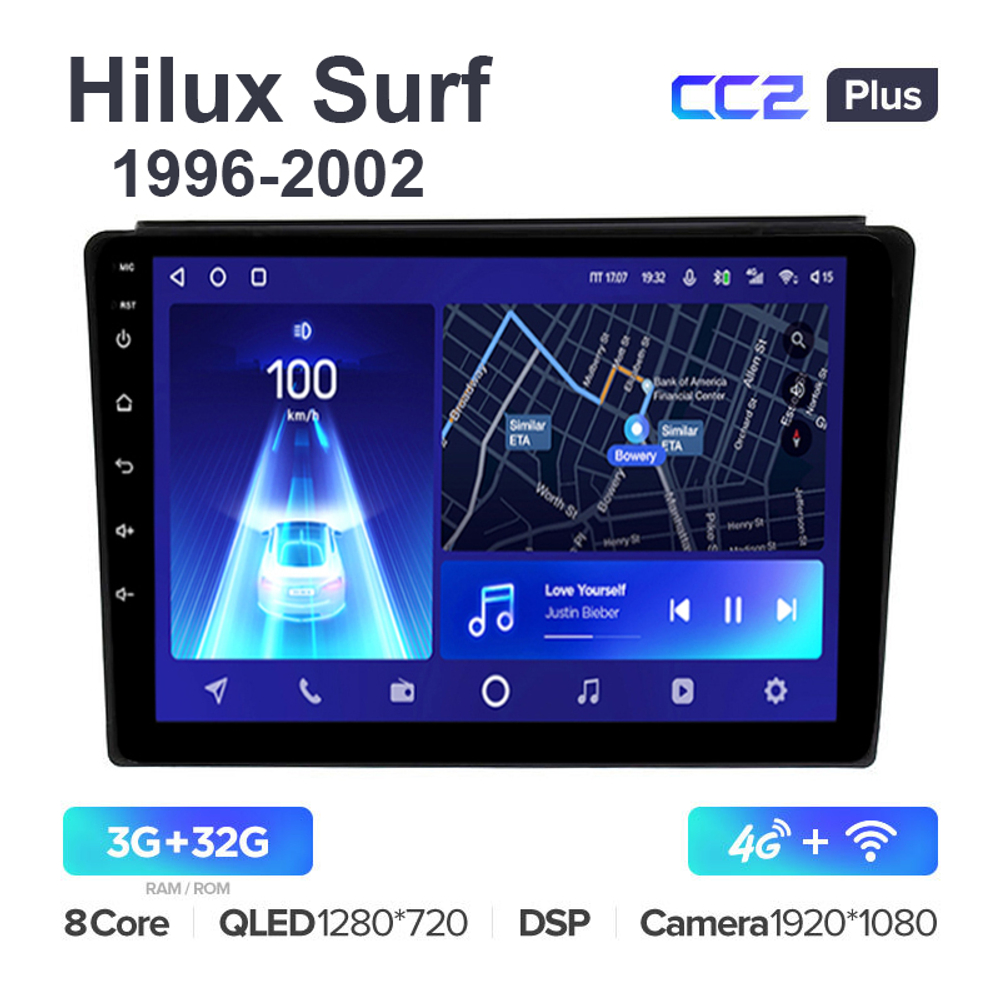 Teyes CC2 Plus 9"для Toyota Hilux Surf 1996-2002