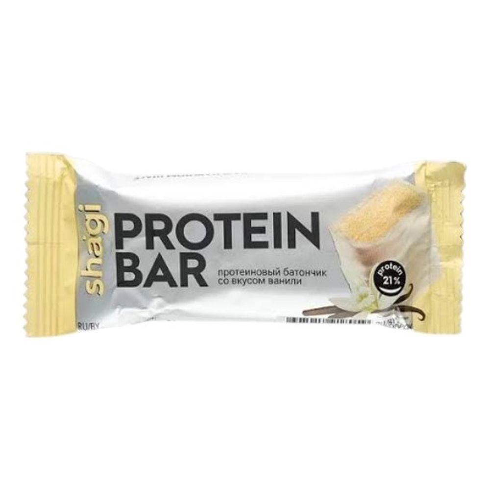 Батончик Protein Rex с высоким сод. белка Shagi сладкая ваниль 40г