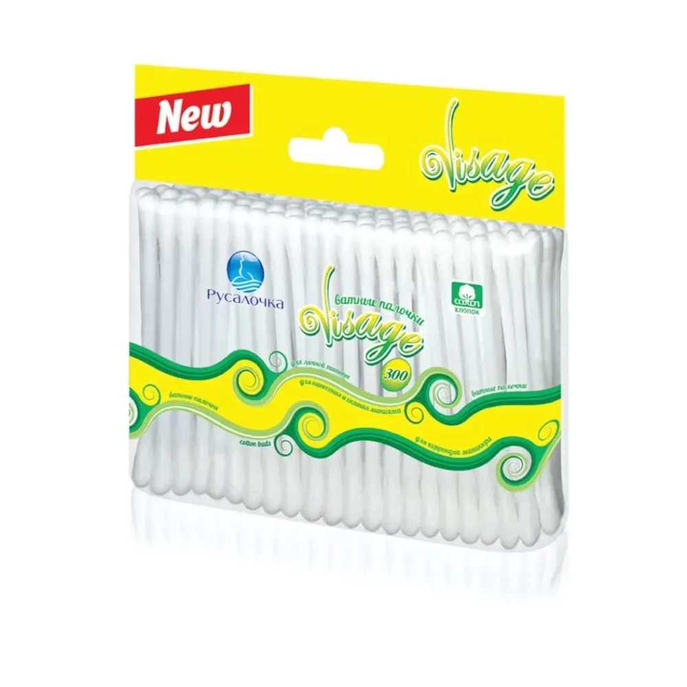 Ватные палочки VISAGE 300шт пакет