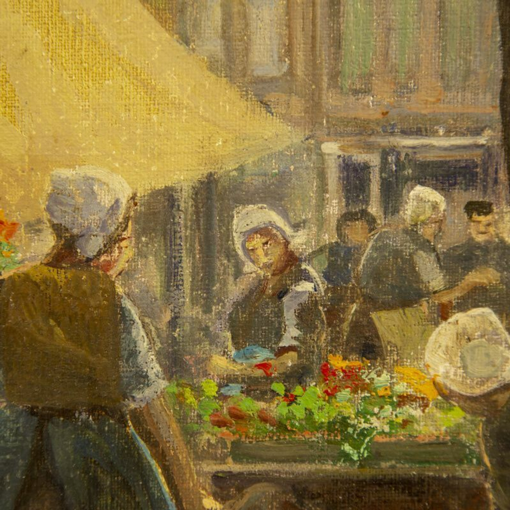 Картина «Рынок цветов в Амстердаме (Blumenmarkt)»