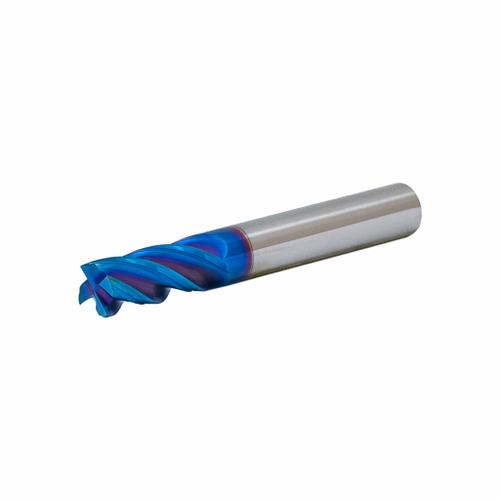 Концевая фреза с плоским торцом 2 зуба, HRC 65, Nano Blue 12х30х75