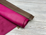 Натуральная кожа Ecopell Grey+Fuxia комплект