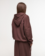 Zip-Up Hoodie LOGO French Roast