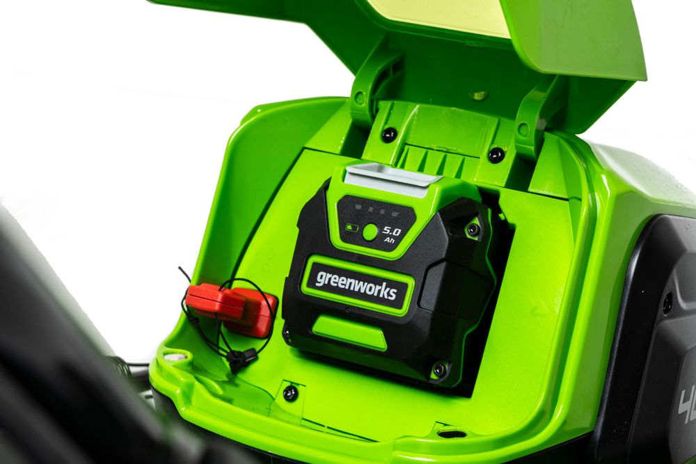 Аккумуляторная газонокосилка Greenworks GD40LM46HPK5, 40v, 46 см, (2514407UG5А), с аккумулятором 5 А·ч и быстрым зарядным устройством