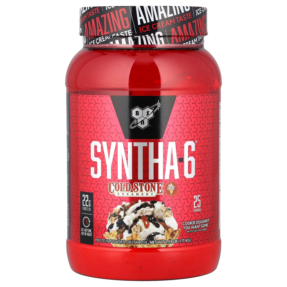 BSN, Syntha-6®, протеиновый порошок, сливочное масло с холодными камнями, печенье Doughn't You Want Some ™, 1,17 кг (2,59 фунта)