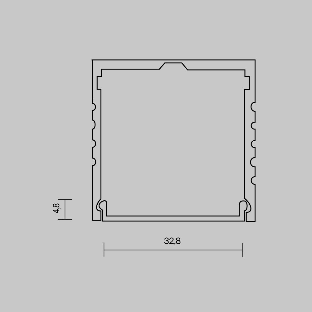 Рассеиватель для профиля Maytoni 35×35 (Белый, 10 м), ALM-3535A-O-DF-10M 642031