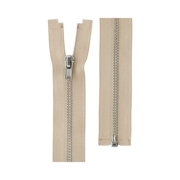 Молния металл Т3 (3 мм) 1 зам., разъем., 40 см, никель, 297 слон.кость, ZIP 3N Gamma, 10 шт