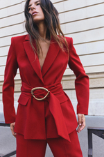 БЛЕЙЗЕР С ПОЯСОМ И ПРЯЖКОЙ — ZARA