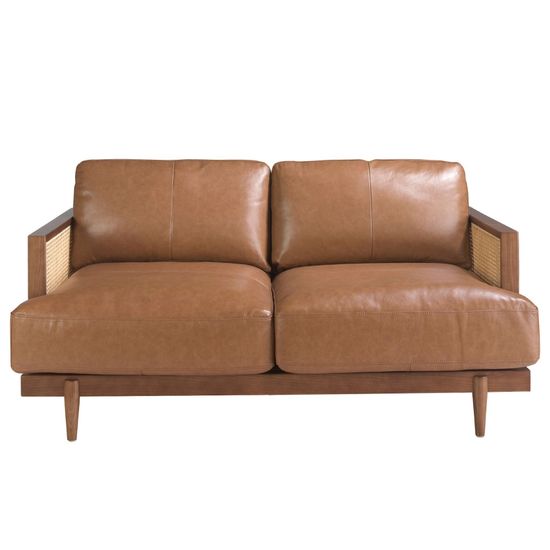Диван 2-х местный 6176/KF8031-2P-M2731 Angel Cerda из коричневой кожи